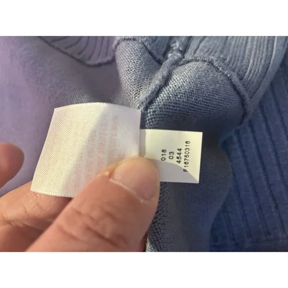 Mossimo Supply Co Blue Zip Up Sweater Jacket Womens Medium Ribbed Knit - Picture 10 of 10